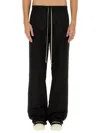 Rick Owens Stretch-cotton Poplin Cargo Trousers In Black