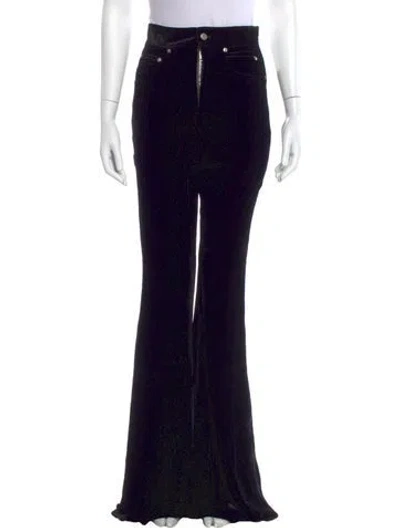 Pre-owned Rick Owens Wide Leg Pants In Black