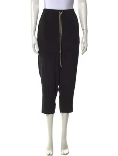 Pre-owned Rick Owens Wide Leg Pants In Black