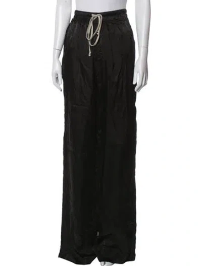 Pre-owned Rick Owens Wide Leg Pants In Black