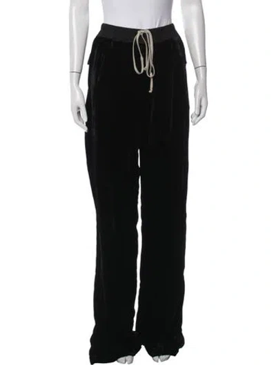 Pre-owned Rick Owens Wide Leg Pants In Black