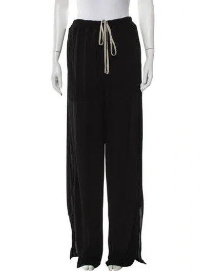 Pre-owned Rick Owens Wide Leg Pants In Black