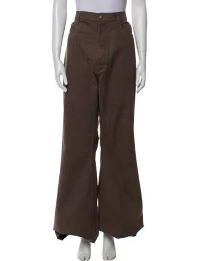 Pre-owned Rick Owens Wide Leg Pants In Brown
