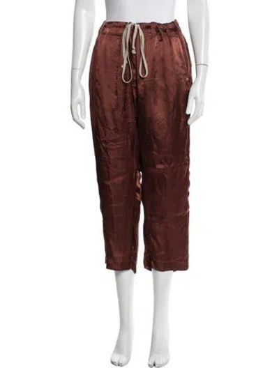 Pre-owned Rick Owens Wide Leg Pants In Brown