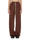 Rick Owens Wide Leg Pants In Brown
