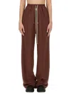 Rick Owens Wide Leg Pants In Brown