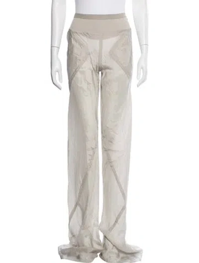 Pre-owned Rick Owens Wide Leg Pants In Neutral