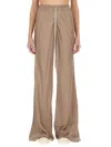 Rick Owens Women Wide Leg Pants In Nude
