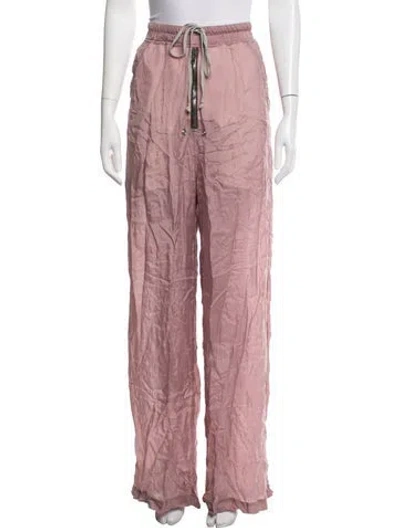Pre-owned Rick Owens Wide Leg Pants W/ Tags In Pink