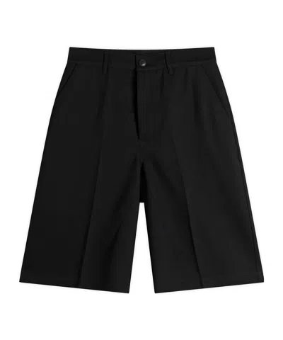 Rick Owens Wide Leg Shorts In Black