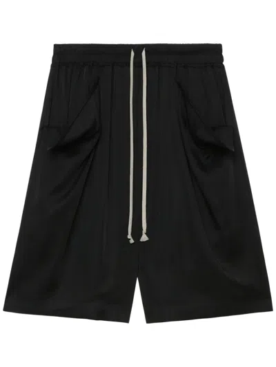 Rick Owens Wide-leg Shorts In Black