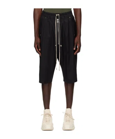 Rick Owens Bela Bermuda Shorts In Black