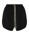 Rick Owens Woman Shorts & Bermuda Shorts Black Size 8 Cupro, Elastane In Black
