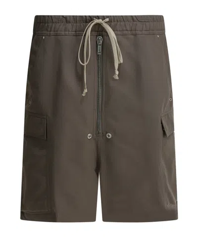 Rick Owens Wide-leg Shorts In Brown