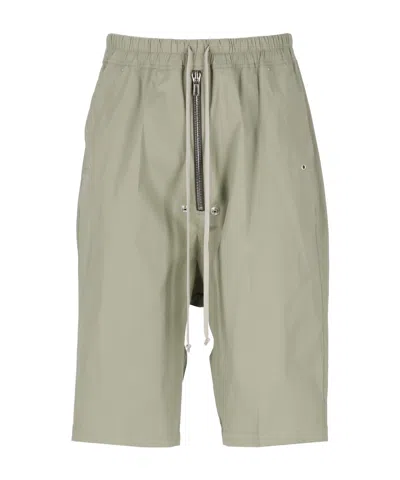 Rick Owens Wide-leg Shorts In Nude