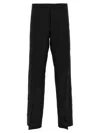 Rick Owens Wide-leg Tailored Wool Pants With Pleat Detail In Black