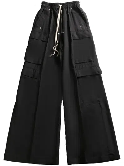 Rick Owens Wide-leg Trousers In Black