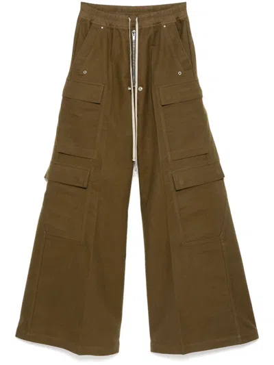 Rick Owens Khaki Porterville Cargobelas Cargo Pants In 35 Bean