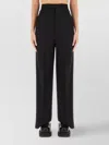 Rick Owens Wide Leg Trousers Featuring Front Pleats