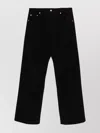 Rick Owens Wide-leg Trousers With Belt Loops And Five-pocket Style In Black
