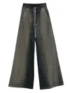 Rick Owens Wide-leg Trousers With Drawstring In Brown