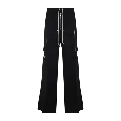 Rick Owens Wide-leg Trousers With High Waist And Utility Pockets
