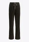 Rick Owens Wide-leg Velvet Cargo Pants In Multi
