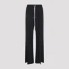 Rick Owens Heizer Belas Wide-leg Cotton-blend Poplin Drawstring Cargo Trousers In Black