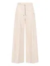 Rick Owens Trousers Wide-leg Button Detail In White
