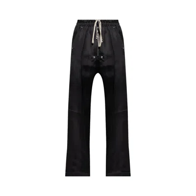 Pre-owned Rick Owens Wide Silk Bela Pants 'black' | Men's Size 52
