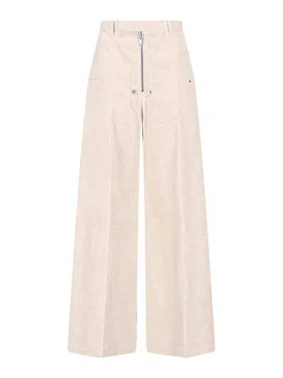 RICK OWENS WIDE TROUSERS