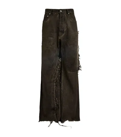 Rick Owens Wide-leg Geth Jeans In Brown