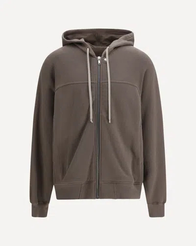 Rick Owens Windbreaker Hooded Sweatshirt In Brown