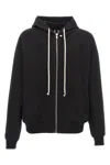 Rick Owens Mens Black Windbreaker Relaxed-fit Cotton-jersey Hoodie Xs In Black
