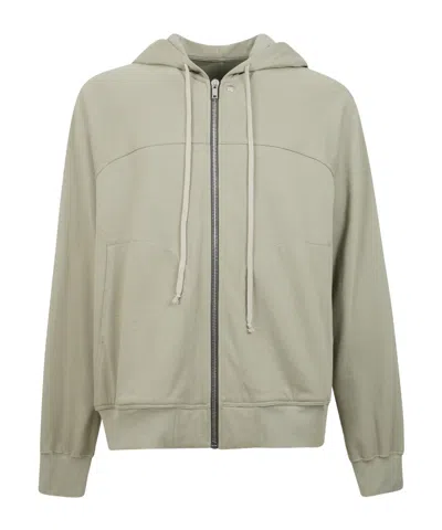 Rick Owens Windbreaker Loose Fit Hooded Sweatshirt In Green