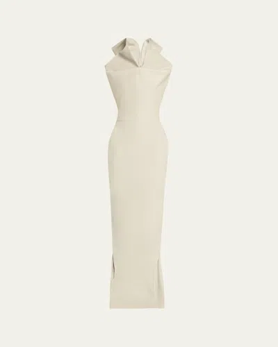 Rick Owens Winged Column Gown In Dinge