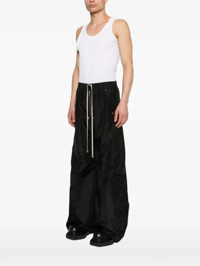 Rick Owens Wiof-leg Pants With Drawstring Waist And Zip Closure In Multi