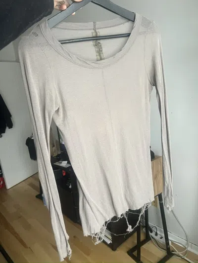 Pre-owned Rick Owens Wishbone 06  Sheer Longsleeve
