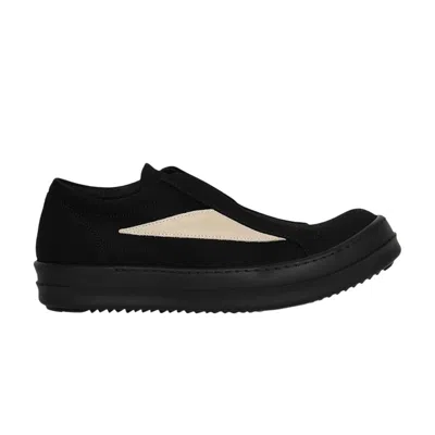 Pre-owned Rick Owens Wmns Concordians Drkshdw Laceless Vintage Sneaks 'black Milk' | Women's Size 37