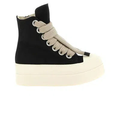 Pre-owned Rick Owens Wmns Drkshdw Mega Bumper Jumbolace Sneaker 'black Milk' | Women's Size 36