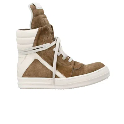 Pre-owned Rick Owens Wmns Geobasket 'sumi Brown Milk' | Women's Size 38