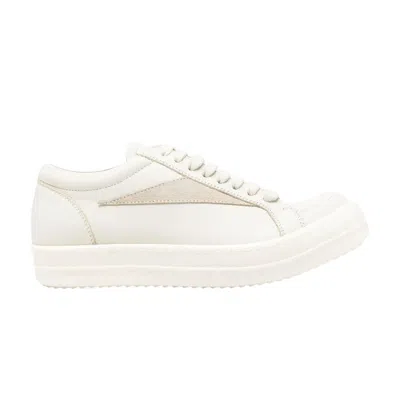 Pre-owned Rick Owens Wmns Scarpe Pelle Vintage Sneaker 'dirty Milk Pearl' | White | Women's Size 39