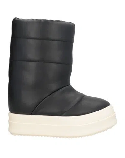 Rick Owens Woman Ankle Boots Black Size 11 Leather