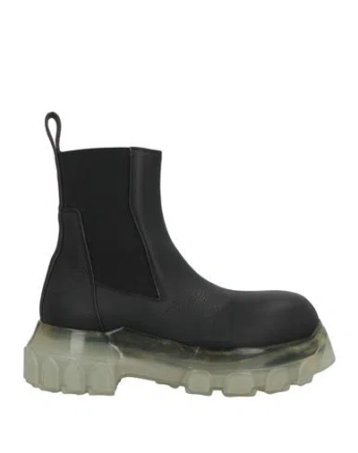 Rick Owens Woman Ankle Boots Black Size 5 Leather