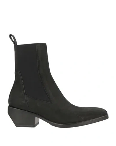 Rick Owens Woman Ankle Boots Black Size 6 Leather