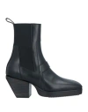 RICK OWENS RICK OWENS WOMAN ANKLE BOOTS BLACK SIZE 9 LEATHER