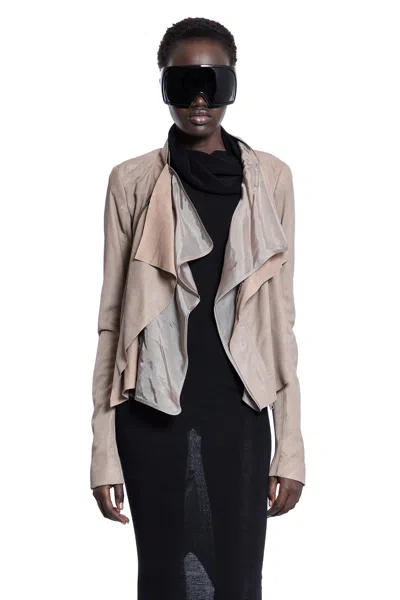 Rick Owens Woman Beige Jackets