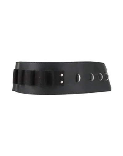 Rick Owens Woman Belt Black Size Onesize Bull Skin