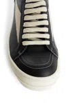 Rick Owens Woman Black&white Sneakers In Black