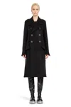 Rick Owens Officer Coat In Black